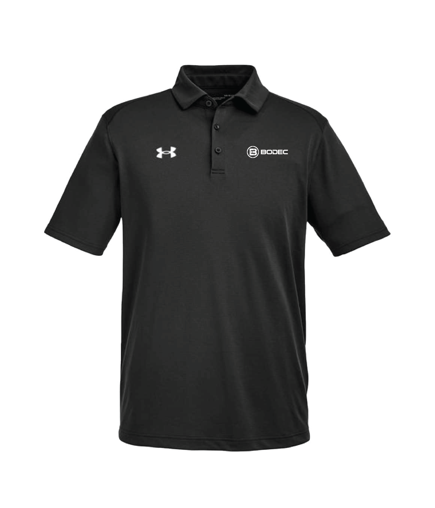 UNDER ARMOUR MEN'S BLACK TECH POLO