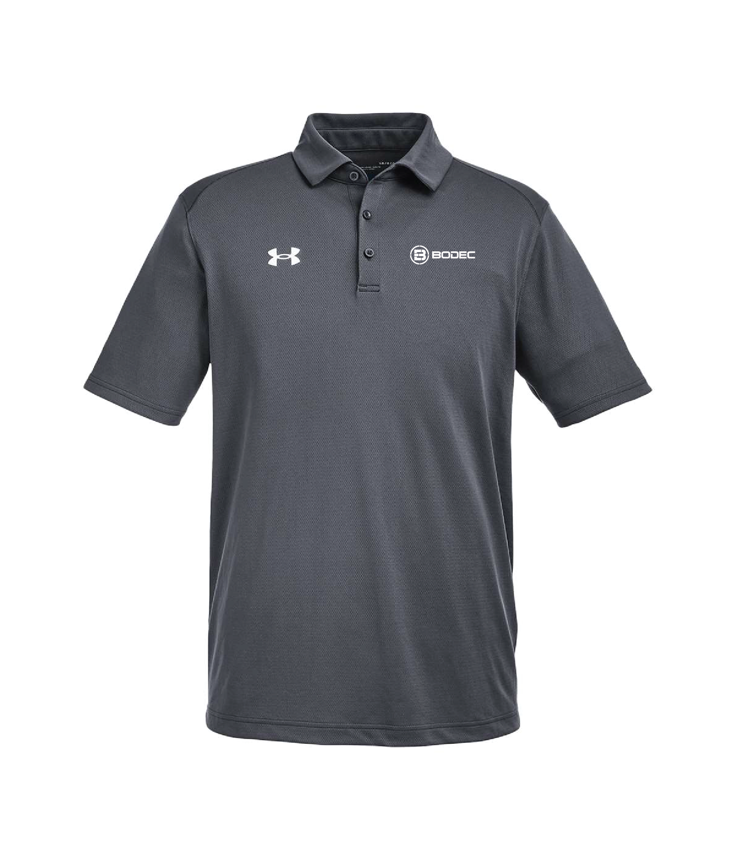 UNDER ARMOUR MEN'S GREY TECH POLO