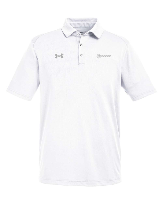 UNDER ARMOUR MEN'S WHITE TECH POLO